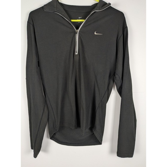 Nike Tops - Nike Dri FIT Women's Small Black Quarter Zip Running Pullover Long Sleeve Top